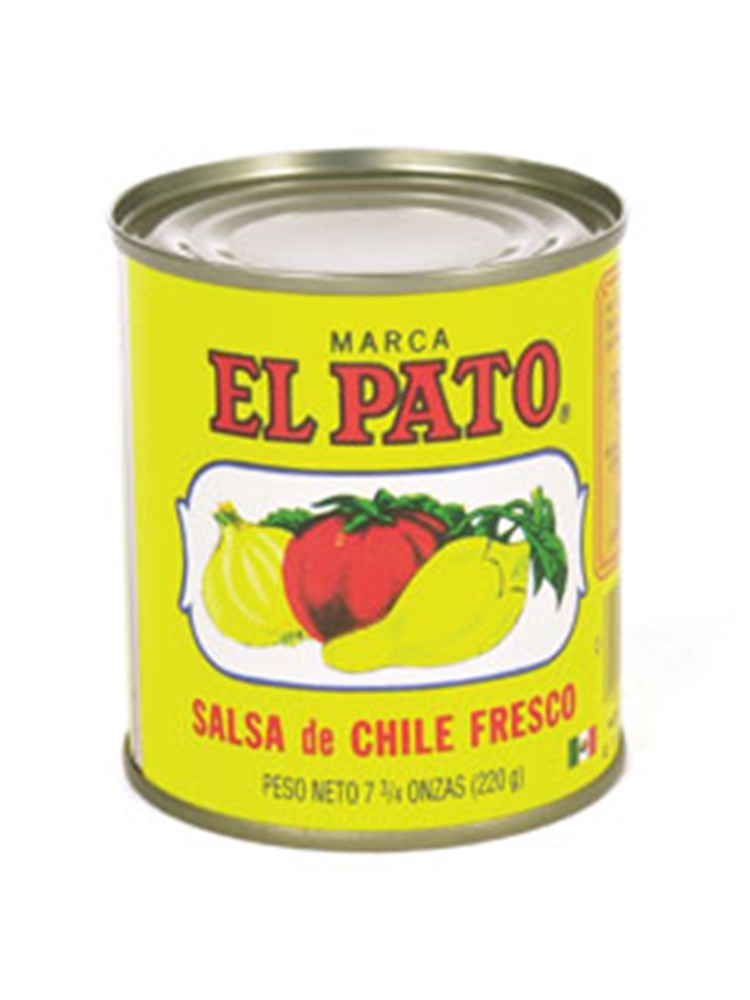 Hot Tomato Sauce El Pato Salsa de Chile Fresco 7.75 oz (Pack of 6)