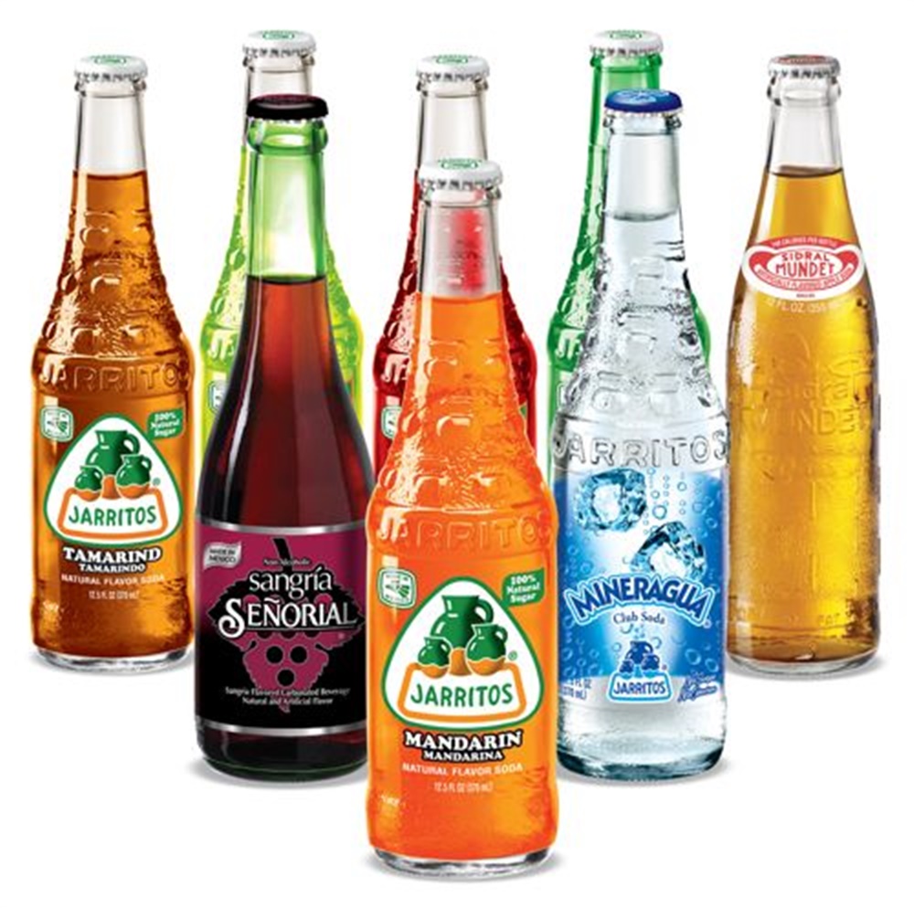 Authentic Mexican Soda Pack 8 items Assorted