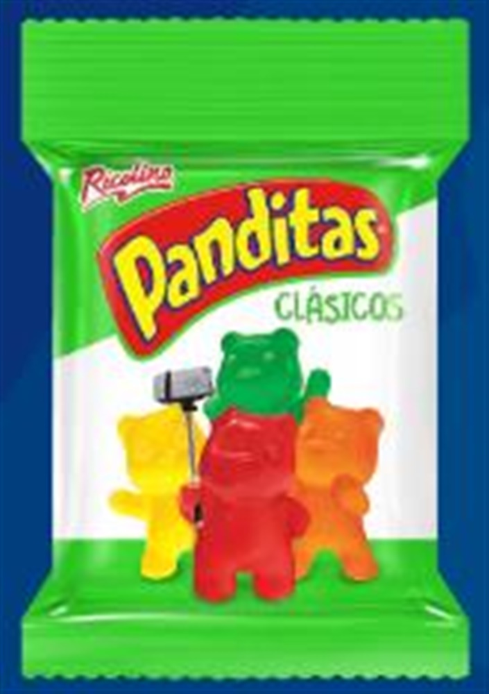 Classic Panditas Little Panda Gummy Bears by Ricolino (Pack of 3)